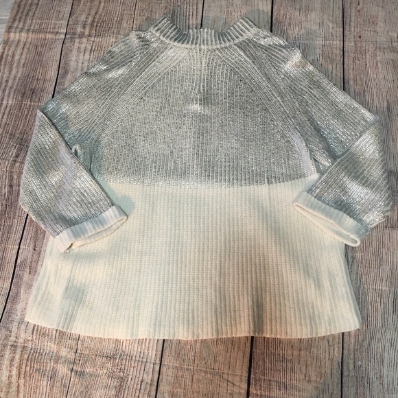 ❤️Chicos gray Silver Long Sleeve Sweater SZ XL 3 - Picture 2 of 3